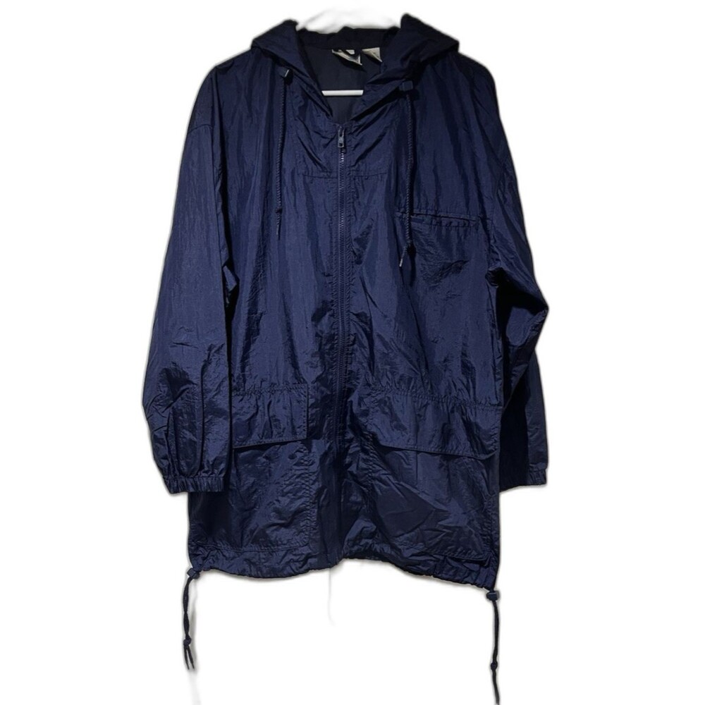 Vintage Whitefish Bay Full Zip Jacket Sz M Windbreaker Anorak Hooded 90s Unisex